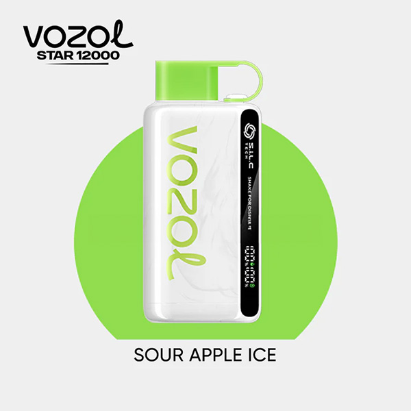 Vozol Star 12000 Sour Apple ice Vozol Star 12000 Sour Apple Ice