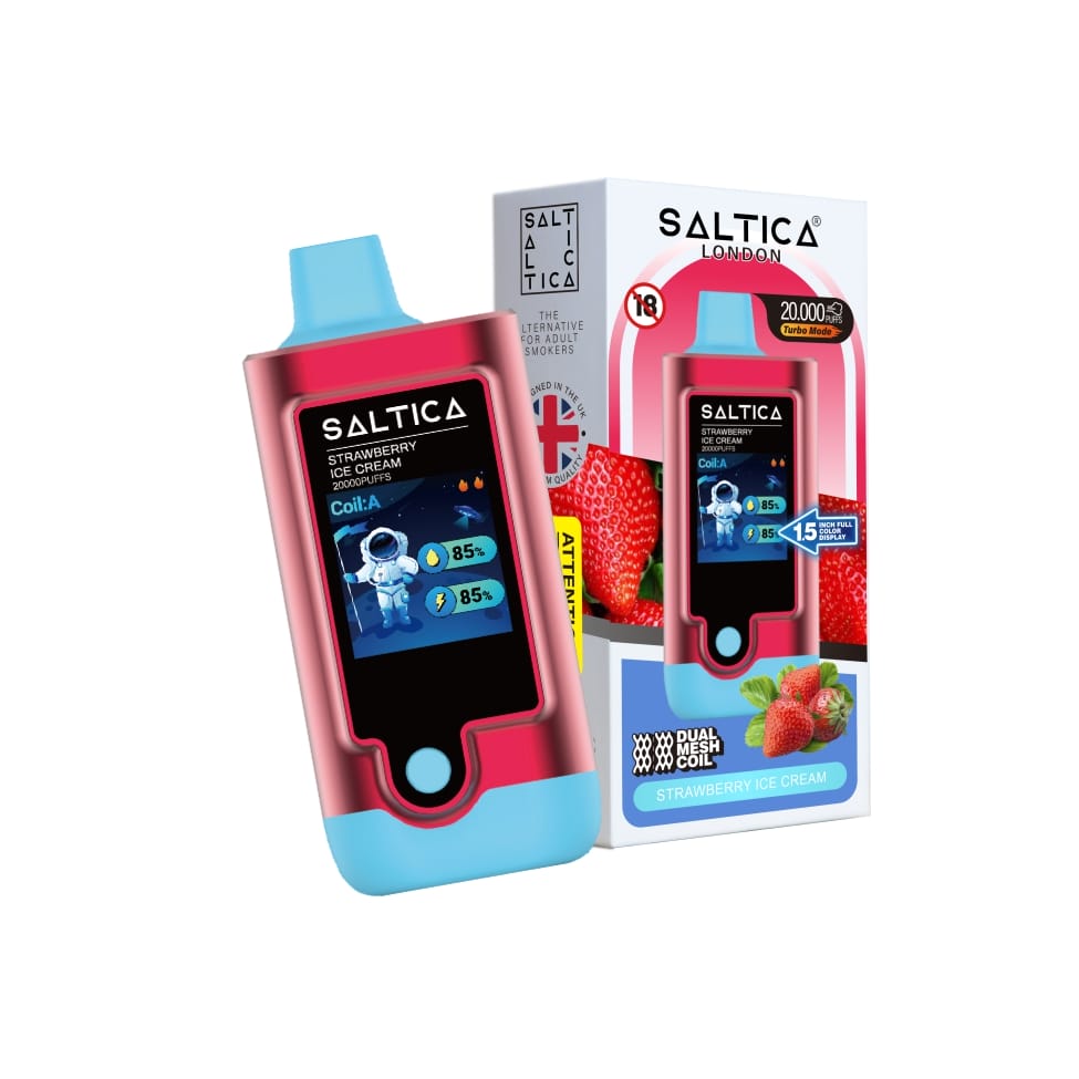 Saltica-Digital-20000-Strawberry-Ice-Cream-3.jpg Saltica 20000 Puff Strawberry Ice Cream - Görsel 1