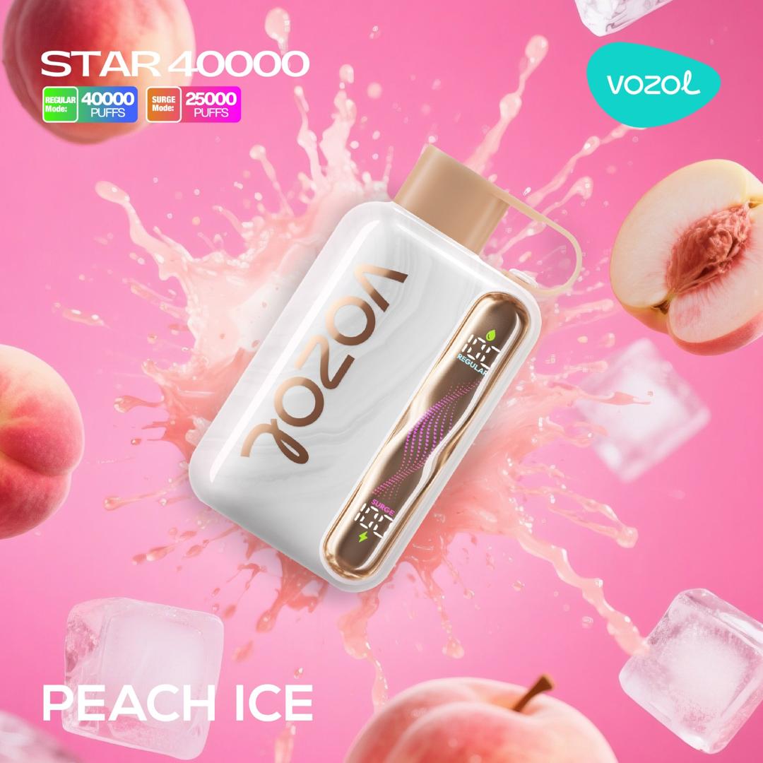 vozol-star-40000-peach-ice.jpg Vozol Star 40000 Peach Ice - Görsel 1