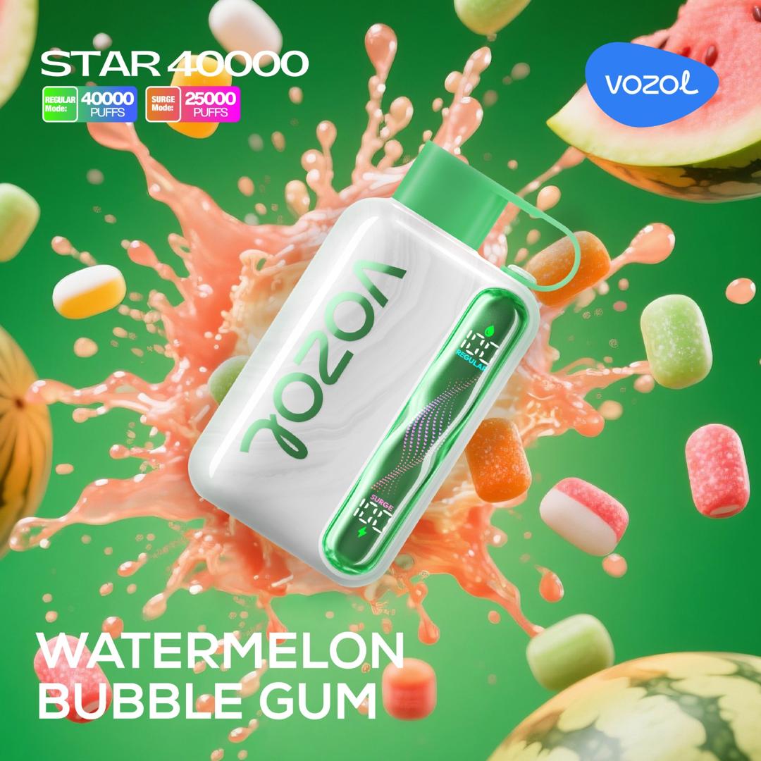 vozol-star-40000-watermelon-bubble-gum.jpg Vozol Star 40000 Watermelon Bubble Gum - Görsel 1