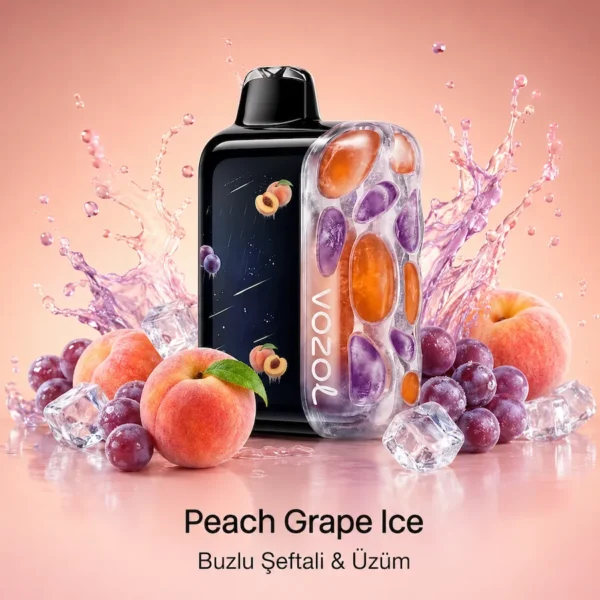 Vozol Rave 56000 Peach Grape Ice